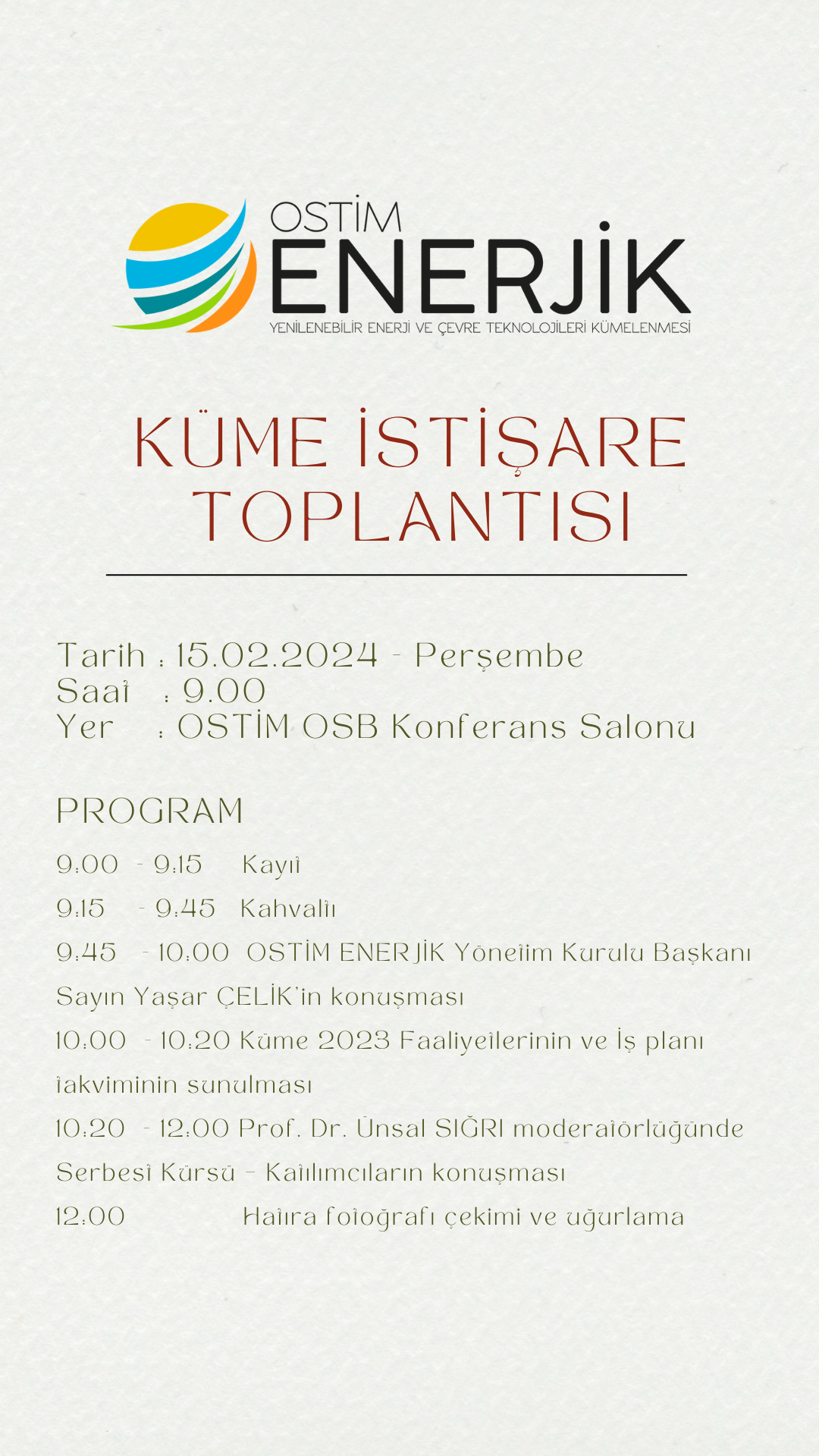 Küme İstişare Toplantısı