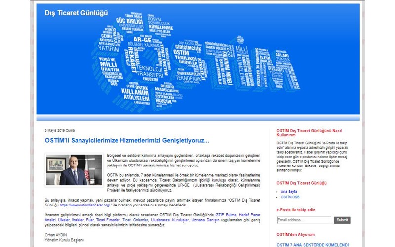 OSTİM Dış Ticaret Günlüğü
