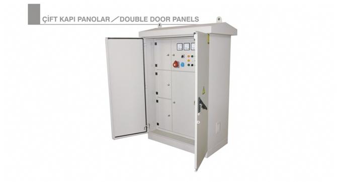 Contalı Harici Dikili Çift Kapı Panolar