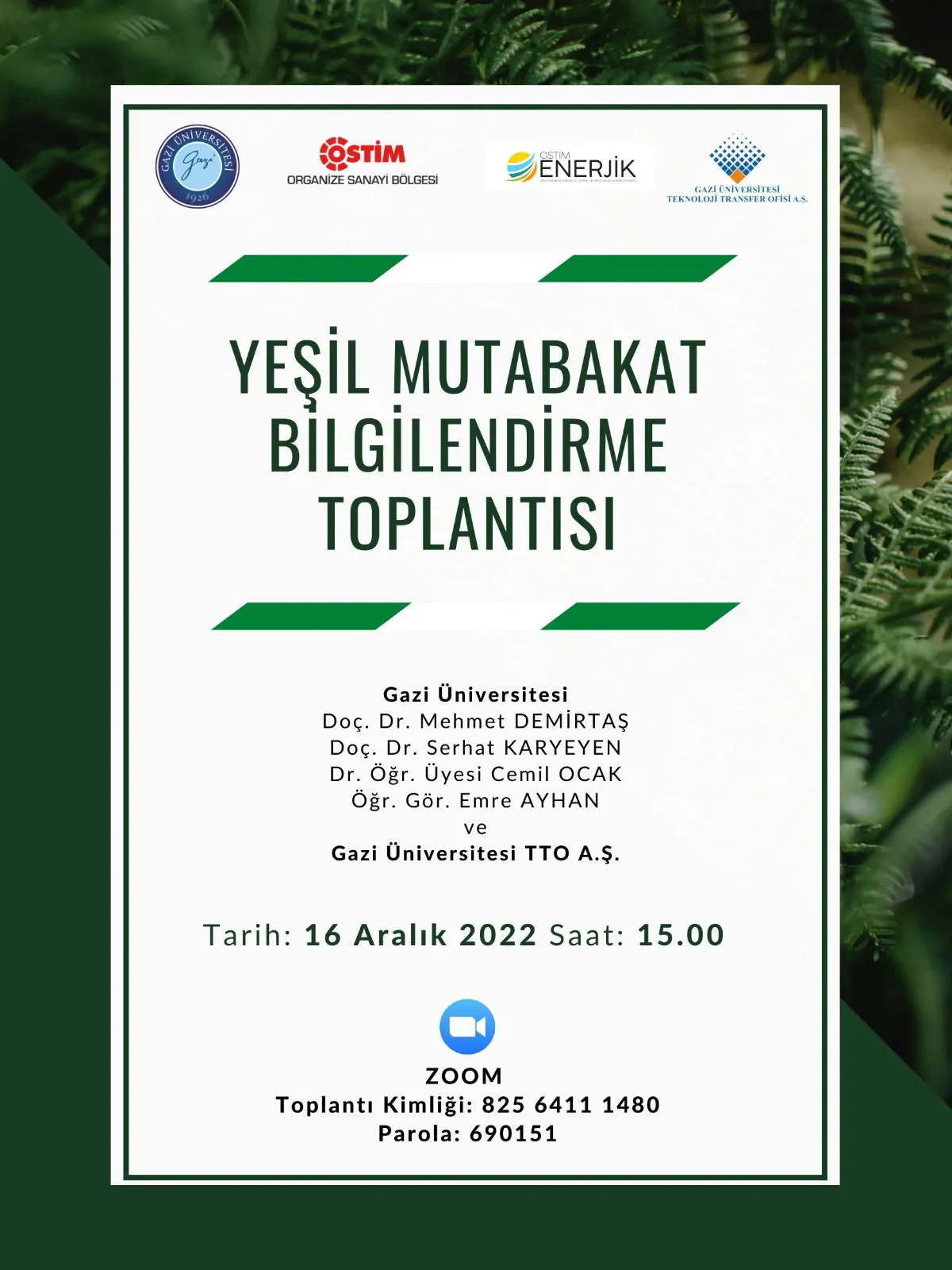 Green Agreement Information Meeting