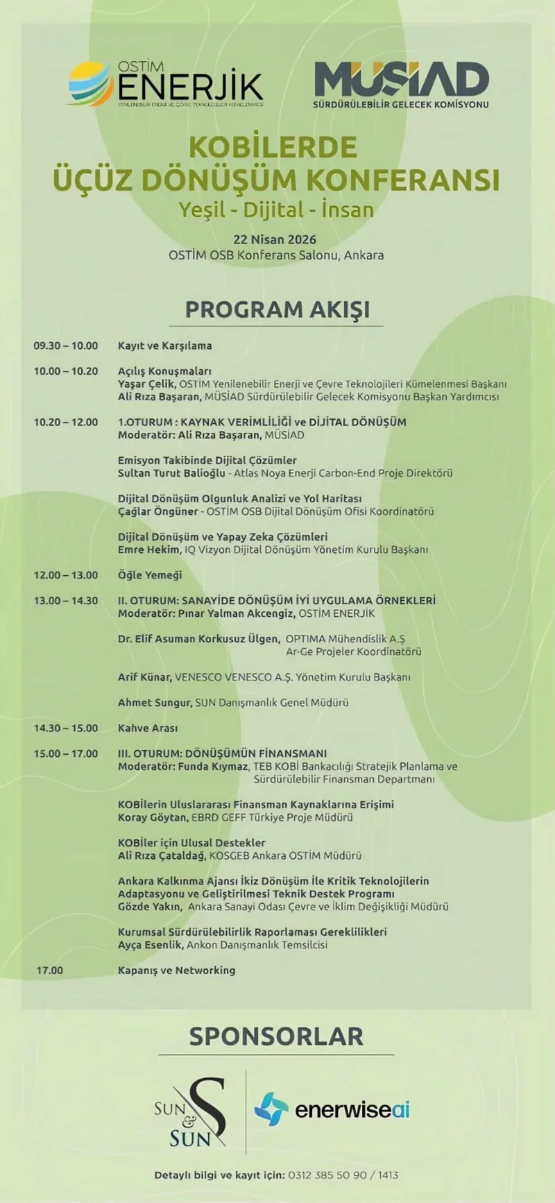OSTİM Enerjik & MÜSİAD İş Birliğiyle "KOBİ’lerde Üçüz Dönüşüm Konferansı" Düzenleniyor