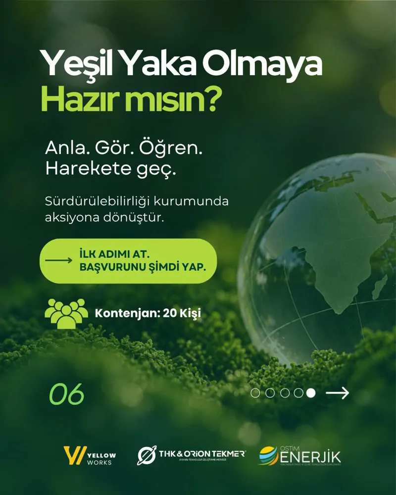 Yeşil Yaka Programı | Son Başvuru: 2 Ekim