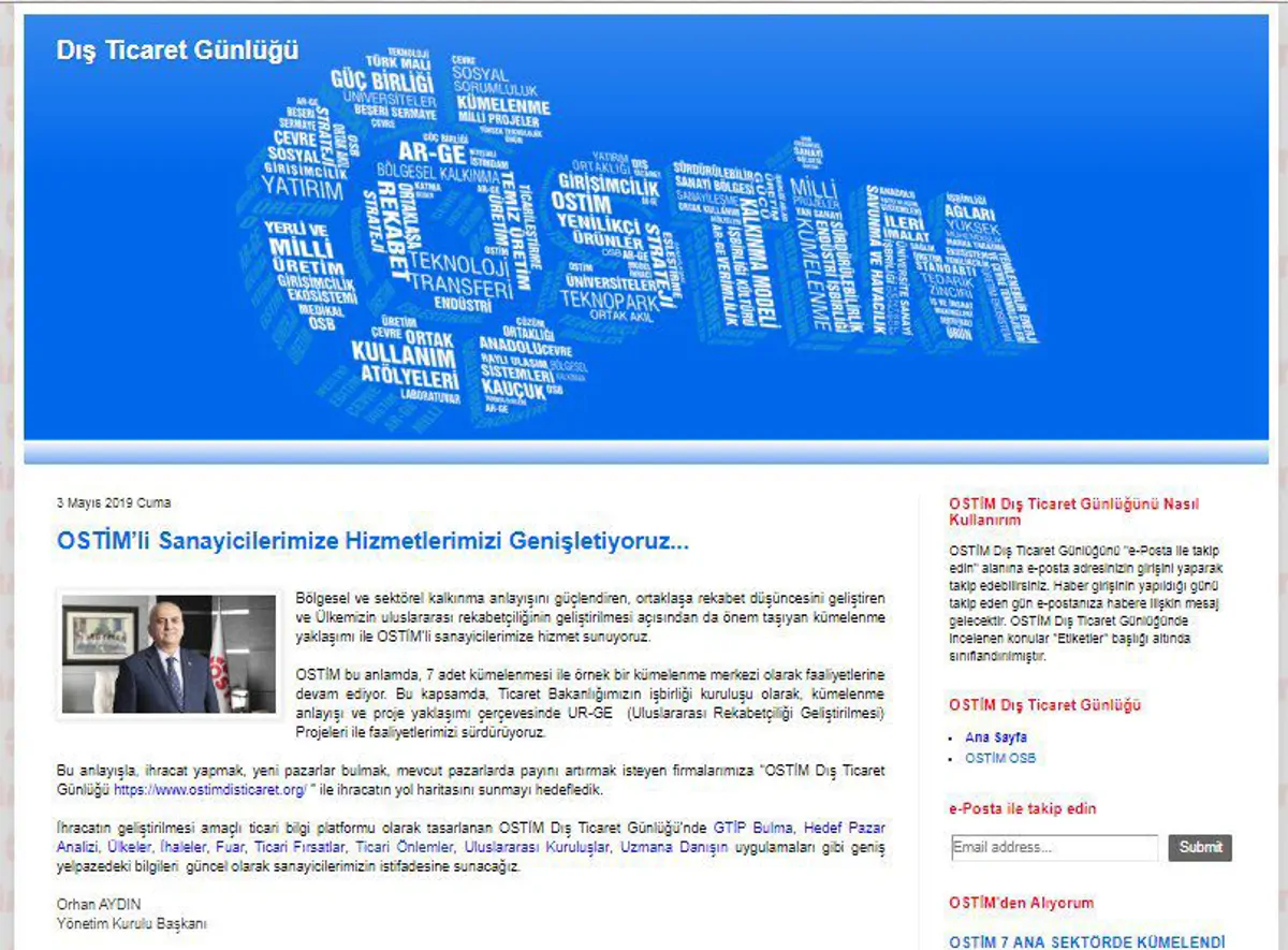 OSTİM Dış Ticaret Günlüğü
