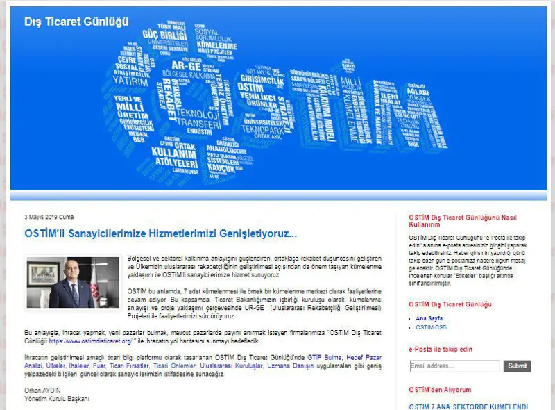 OSTİM Dış Ticaret Günlüğü