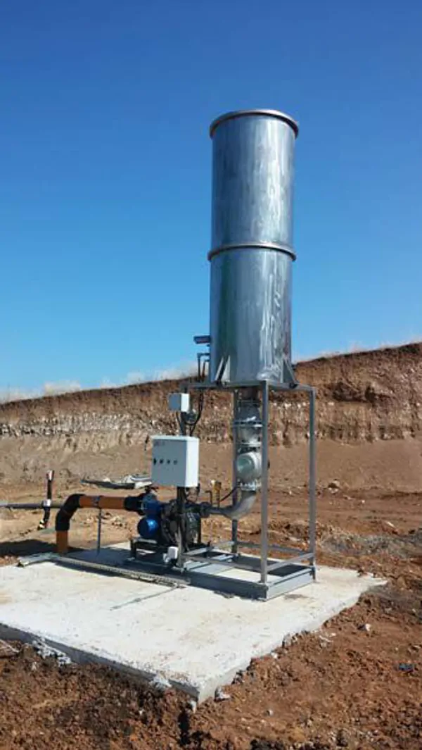 Yükseltilmiş Gaz Yakma Bacası